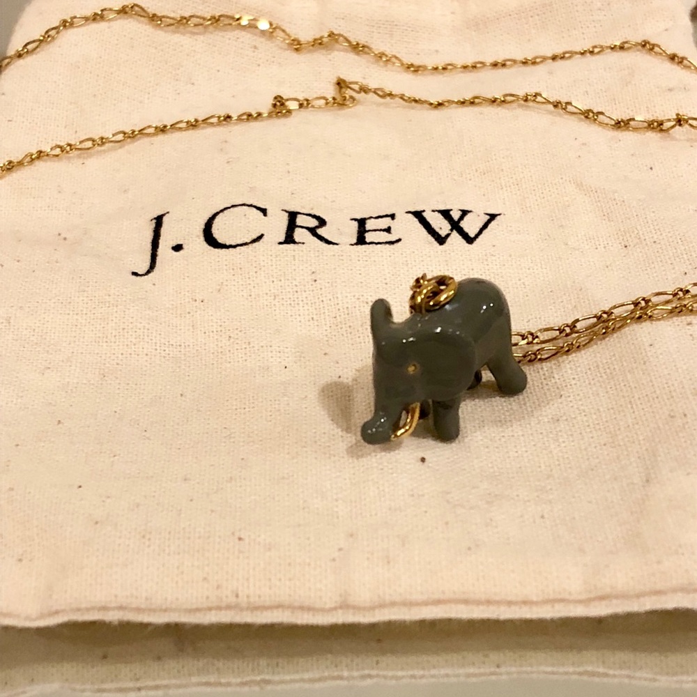J.Crew Elephant Necklace